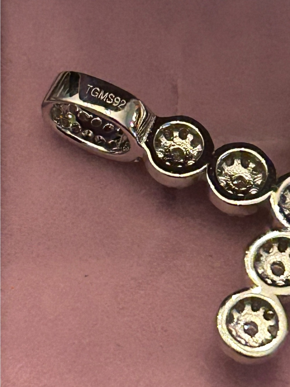 2.00CTW Round Cut Moissanite 💎 Circle Cross Pendant in 925 Sterling Silver NWT - Picture 9 of 13